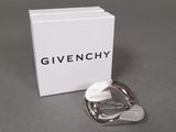 givenchy silver plated ring with a box of silver rings