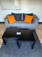 2 tables basses mélaminé noir