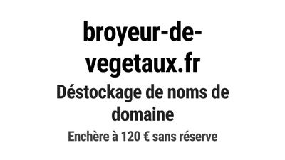Nom de domaine broyeur-de-vegetaux.