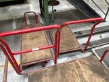 two chairs that are sitting on the floor