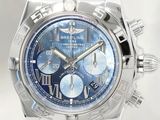 Montre Breitling Chronomaster II pour homme, en acier, cadran bleu Montre Breitling Chronomaster II pour homme, en acier, cadran bleu Breitling ch