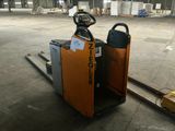 a picture of a forklift in a warehouse