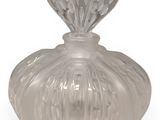 an image of a glass perfume bottle on a white background