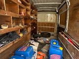 a room with a lot of items in the back of it
