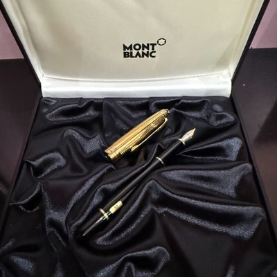 Coffret stylo à plume MONTBLANC MeisterStuck vermeille plaqu…