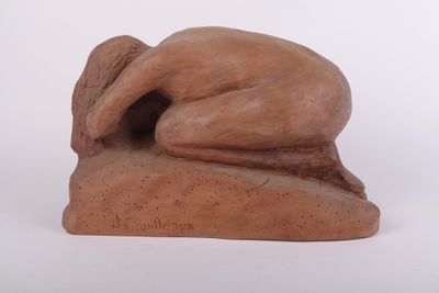 Joël COUILLEAUX (1939-2022) Nu accroupi