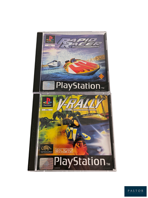two video games that are sitting on top of each other