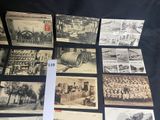 several old black and white photos of a bunch of people