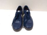 nike blazer leather trainers in blue and white