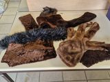a table that has a bunch of fur on it