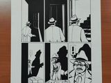 an image of a black and white picture of a comic strip