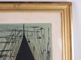 a picture of a picture of a sailboat in the water