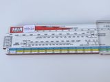 a ruler that is sitting on top of a piece of paper