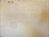 a piece of paper with writing on it sitting on a table