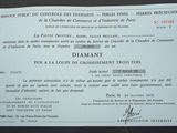 certificate issued by the president of france to the president of the united states
