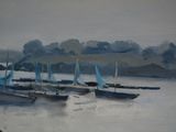 many boats that are sitting in the water