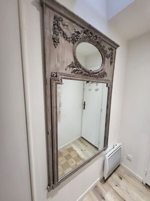 1 grand miroir en bois 160x100 cm - VENDU SUR DESIGNATION A …