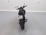 a motorcycle that is parked in a garage