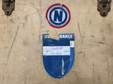a suitcase with a sign on it that says the france