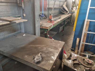 an image of a factory with a lot of work on it