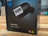 a box with a barcode on it sitting on a table
