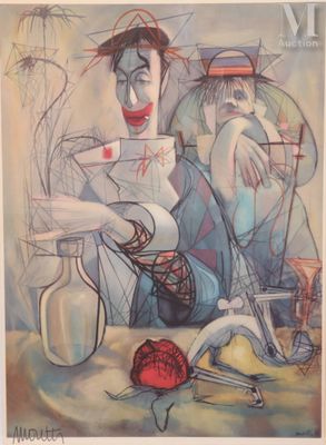 MORETTI Raymond (1931-2005) Impression offset