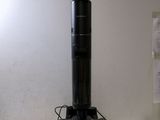 a black vacuum cleaner sitting on top of a white counter