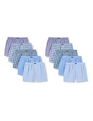 [Lot de 10] - LOWER EAST - Boxers américains - Coupe ample b…