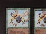 these are two cards with a picture of a bee on them