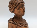 buste en bronze représentant une femme coiffée d'un turban