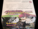 a box of pokemon trading cards on a table