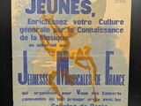 Affiche de concert française pour « Jeunesse », Paris, France, 1er juin 1933