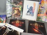 a lot of video games on display on a table