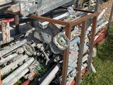 a large machine that is sitting in the grass