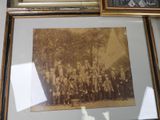 two framed pictures of a group of men in military uniforms