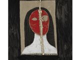 une image représentant un tableau d'une femme au visage rouge