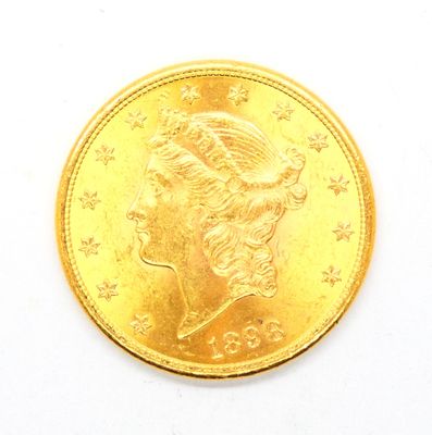 Pièce de 20 dollars or, Liberty Head, 1898. 33,44 g net. - Photo 1