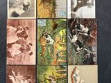 many different pictures of cats and dogs in this picture