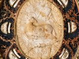 an image of a plate with a picture of a horse on it