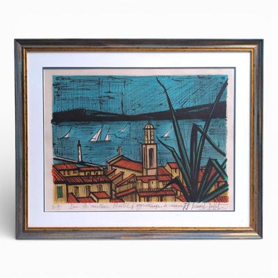 Bernard BUFFET (1928-1999) Saint Tropez, 1979. Lithographie … - Photo 1