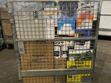 a large metal cart with a lot of items in it