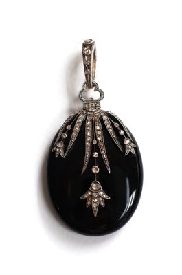 an image of a black and white locke with a flower design on it