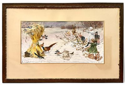 Gaston GÉLIBERT (1850-1931) Jeux de chasse des enfants - Photo 1