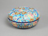 chinese cloise cloise box decorated with flowers and leaves
