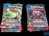deux paquets de cartes à collectionner Pokémon empilés l'un sur l'autre