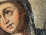 an image of a painting of a woman with a bird in her hand