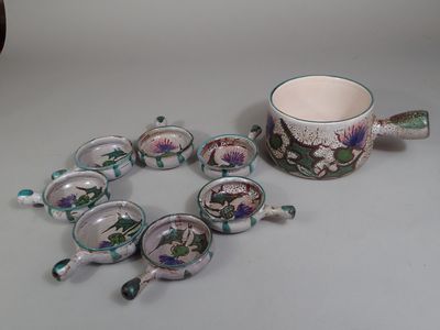 Etienne DANIEL à Vallauris. Ensemble en céramique émaillée à… - Photo 1