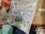 a cardboard box with many items in it
