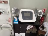 a hair dryer sitting on top of a table in a room