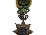 une image représentant une médaille ornée d'une étoile et d'un ruban